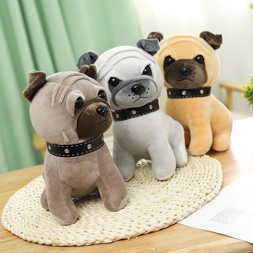 plush toycute stuff soft toys plushies stuffed animalwith cute soft dog pug toy 