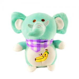 New design soft fluffy plush stuffed Elephant animal grey toy 