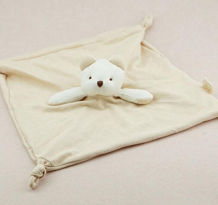 Organic Cotton baby bear Stuffed Plush Doudou
