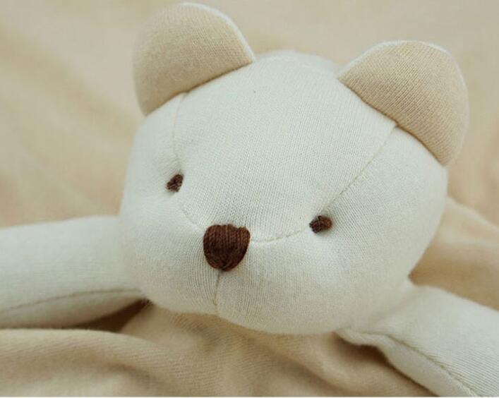 Organic Cotton baby bear Stuffed Plush Doudou