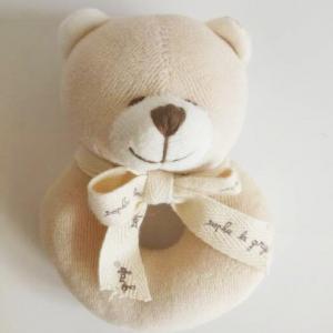 Organic bear ring toy