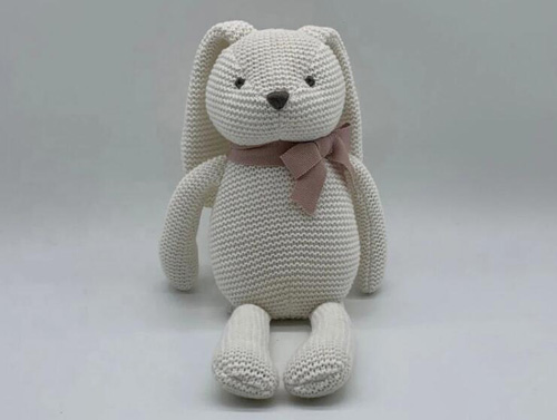 100% organic no dyeing baby bunny toy