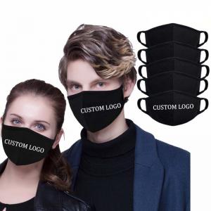 Wholesale Anti Cold black cotton washable dust face mask OEM mouth muffle