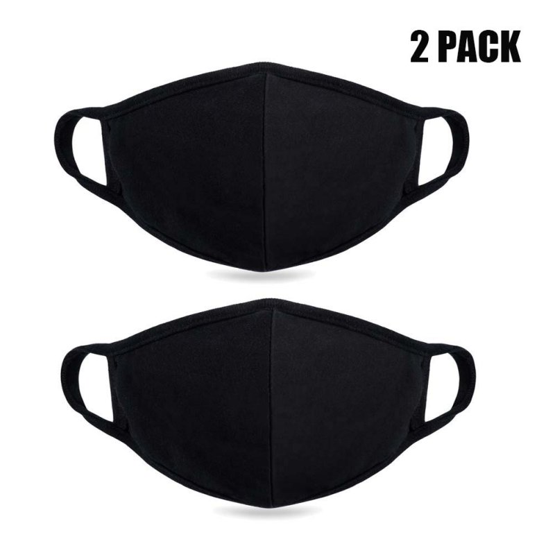 Wholesale Anti Cold black cotton washable dust face mask OEM mouth muffle