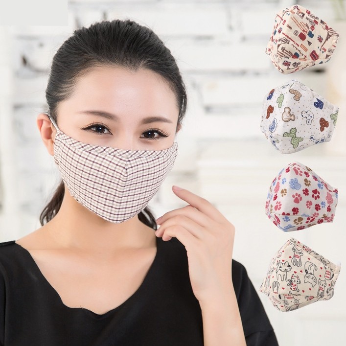 Unisex Men Women Cool Anti-Dust Cotton Mouth Face Mask