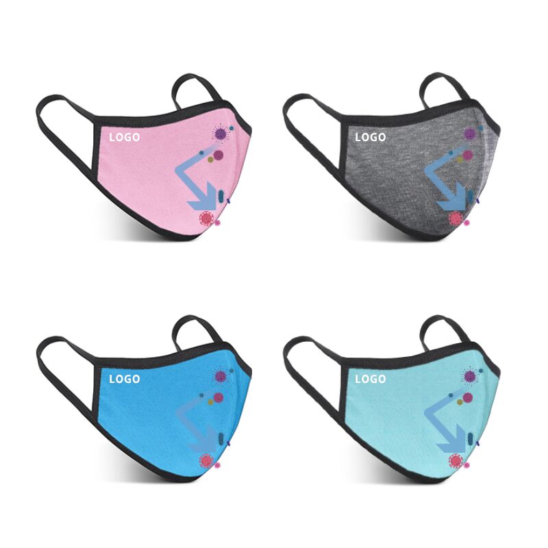 customized logo anti dust face mask pure cotton respirator smart antibacterial fabric face mouth cover mask