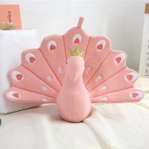 2020 factory direct sales of new peacock doll baby soothing plush toys 