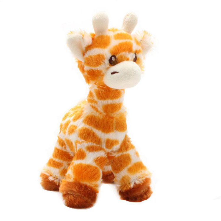 New custom plush giraffe toy soft stuffed plush animal for kids 