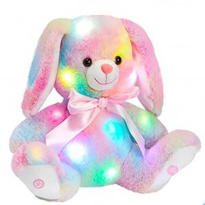 Glowing LED Night Light Plush Bunny